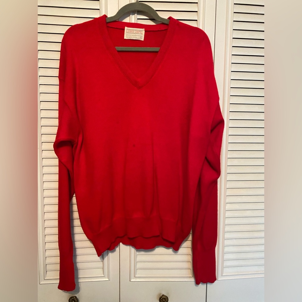 Vintage Men’s Wool V-Neck Sweater